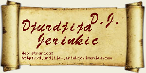 Đurđija Jerinkić vizit kartica